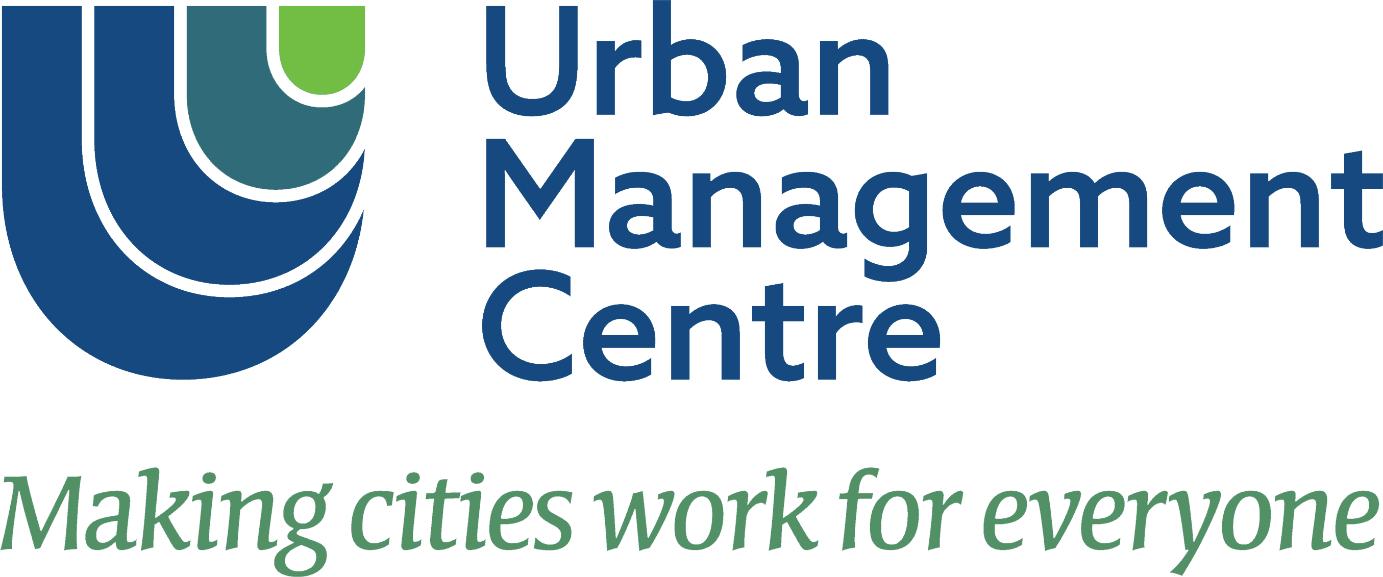 Urban Management Centre logo — Making Cities Work for Everyone